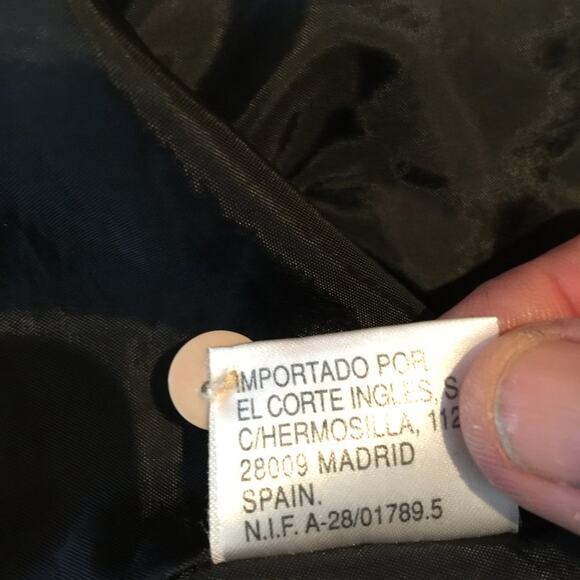 El Corte Ingles SPAIN Top Blouse Shirt 3/4 Sleeve Crew Neck 100% Polyester large - Picture 7 of 7